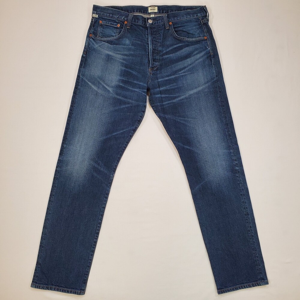 Citizens of Humanity Jeans ROWAN Men 34x31 Blue Stretch Denim Relaxed Slim USA